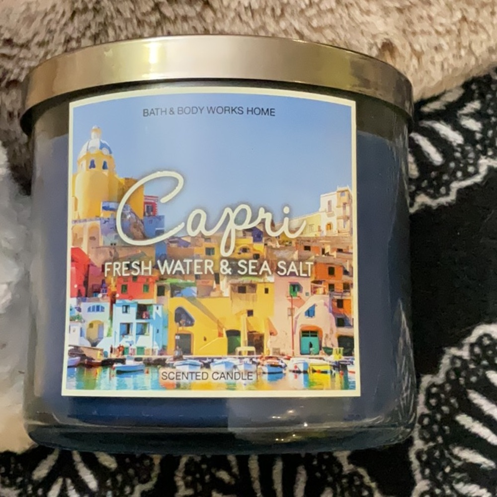 Bath and body works Capri destination candle